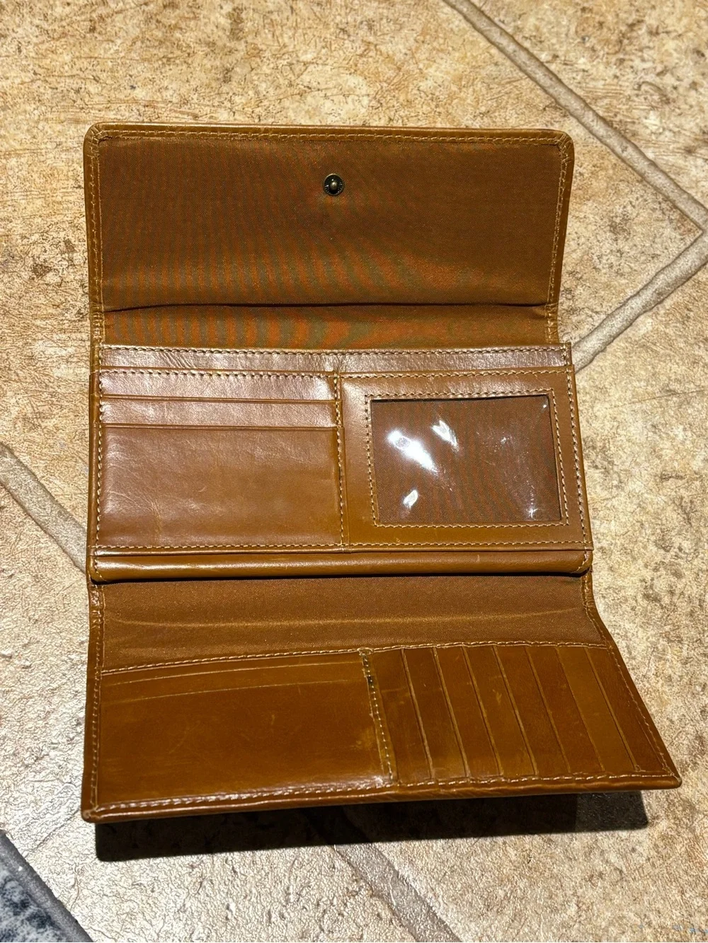 #Vintage  #Timberland Caramel Canvas Card Wallet#genuineleather